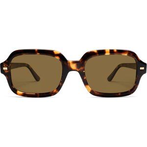 ✨Women Brown Retro Square Polarized Eyewear Rectangle Shades Sunglasses